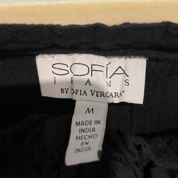 Black strapless eyelet detail dress with ruffle trim - Picture 4 of 4